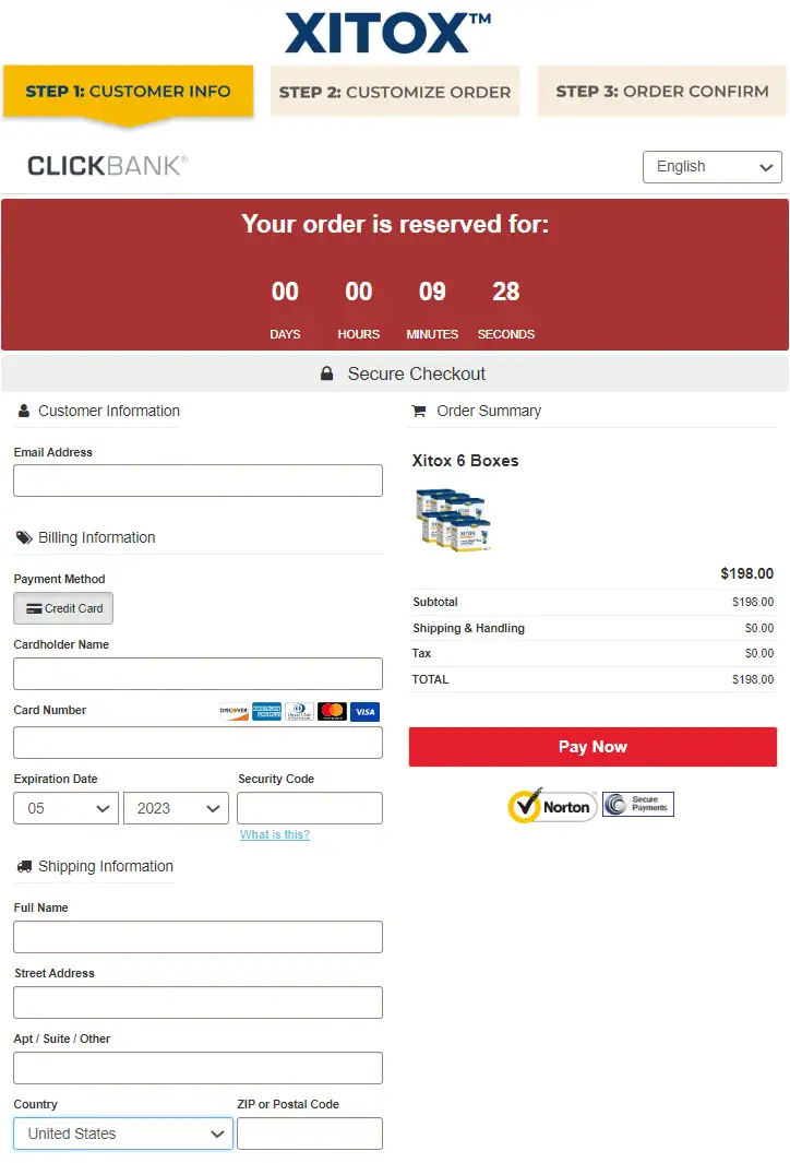 Xitox Foot Pads xitox-order-page